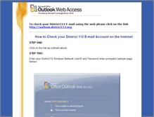 Tablet Screenshot of mail.district112.org